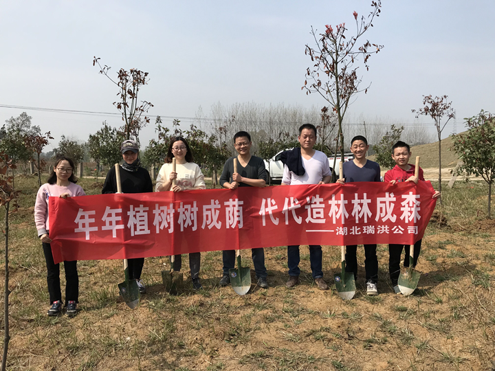 瑞洪公司积极开展义务植树活动